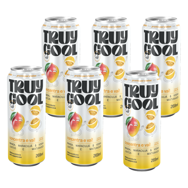 Truy Cool concentra e vai! manga maracujá & vodka juntos e mixturados