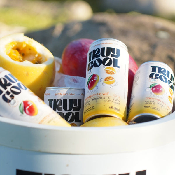 Truy Cool concentra e vai! manga maracujá & vodka juntos e mixturados