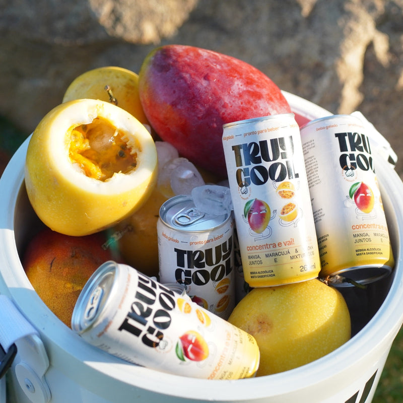 Truy Cool concentra e vai! manga maracujá & vodka juntos e mixturados